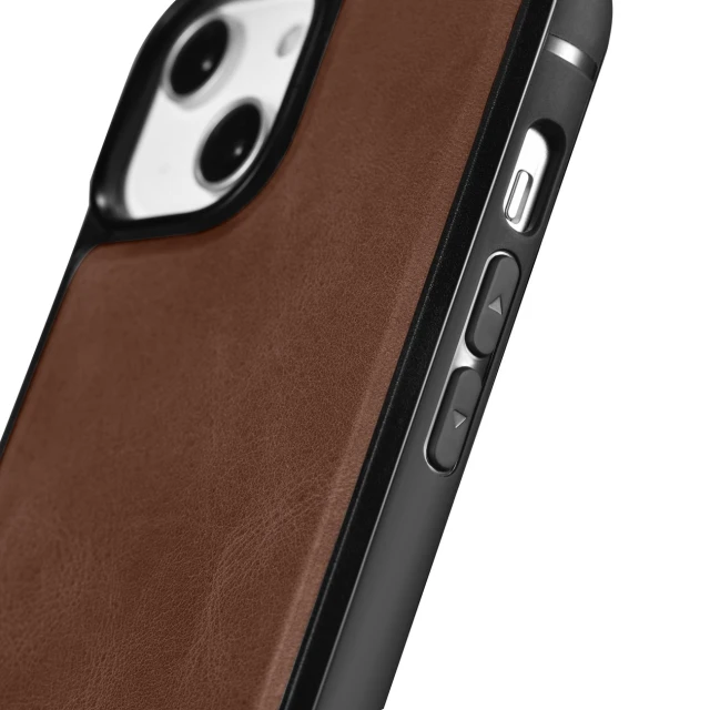 Чехол iCarer Leather Oil Wax Case для iPhone 14 Plus Brown with MagSafe (WMI14220719-BN)