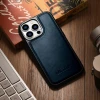 Чохол iCarer Leather Oil Wax Case для iPhone 14 Pro Max Blue with MagSafe (WMI14220720-BU)