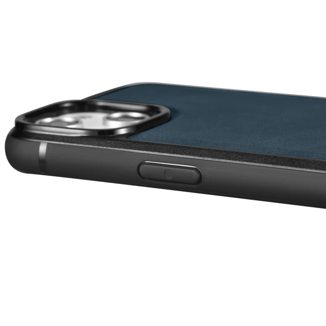 Чохол iCarer Leather Oil Wax Case для iPhone 14 Pro Max Blue with MagSafe (WMI14220720-BU)