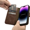 Чохол iCarer Oil Wax Wallet Case 2in1 для iPhone 14 Pro Anti-RFID Brown (WMI14220722-BN)