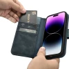 Чохол iCarer Oil Wax Wallet Case 2in1 для iPhone 14 Pro Anti-RFID Blue (WMI14220722-BU)