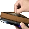 Чохол iCarer Oil Wax Wallet Case 2in1 для iPhone 14 Pro Anti-RFID Brown (WMI14220722-TN)