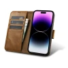 Чохол iCarer Oil Wax Wallet Case 2in1 для iPhone 14 Pro Anti-RFID Brown (WMI14220722-TN)