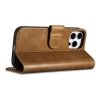 Чохол iCarer Oil Wax Wallet Case 2in1 для iPhone 14 Pro Anti-RFID Brown (WMI14220722-TN)