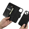 Чохол iCarer Oil Wax Wallet Case 2in1 для iPhone 14 Plus Anti-RFID Black (WMI14220723-BK)