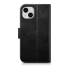 Чохол iCarer Oil Wax Wallet Case 2in1 для iPhone 14 Plus Anti-RFID Black (WMI14220723-BK)