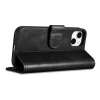 Чохол iCarer Oil Wax Wallet Case 2in1 для iPhone 14 Plus Anti-RFID Black (WMI14220723-BK)