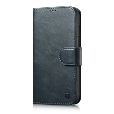 Чохол iCarer Oil Wax Wallet Case 2in1 для iPhone 14 Plus Anti-RFID Blue (WMI14220723-BU)