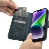 Чохол iCarer Oil Wax Wallet Case 2in1 для iPhone 14 Plus Anti-RFID Blue (WMI14220723-BU)