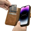 Чохол iCarer Oil Wax Wallet Case 2in1 для iPhone 14 Pro Max Anti-RFID Brown (WMI14220724-TN)