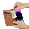 Чехол iCarer Wallet Case 2in1 для iPhone 14 Pro Anti-RFID Brown (WMI14220726-BN)