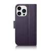 Чохол iCarer Wallet Case 2in1 для iPhone 14 Pro Anti-RFID Dark Purple (WMI14220726-DP)