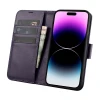 Чохол iCarer Wallet Case 2in1 для iPhone 14 Pro Anti-RFID Dark Purple (WMI14220726-DP)