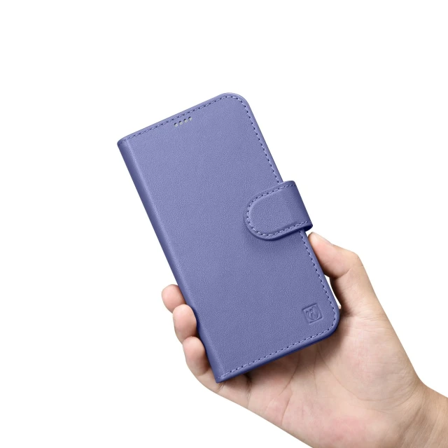 Чохол iCarer Wallet Case 2in1 для iPhone 14 Pro Anti-RFID Light Purple (WMI14220726-LP)