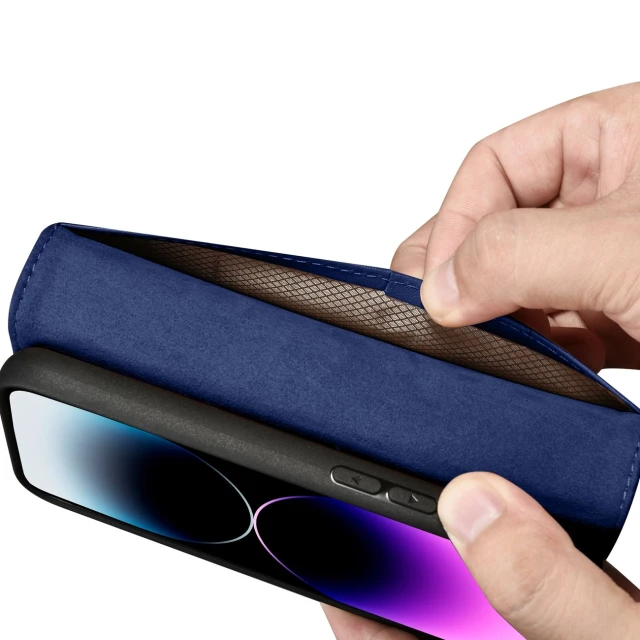 Чехол iCarer Wallet Case 2in1 для iPhone 14 Pro Anti-RFID Blue (WMI14220726-BU)