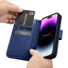 Чехол iCarer Wallet Case 2in1 для iPhone 14 Pro Anti-RFID Blue (WMI14220726-BU)