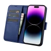 Чехол iCarer Wallet Case 2in1 для iPhone 14 Pro Anti-RFID Blue (WMI14220726-BU)