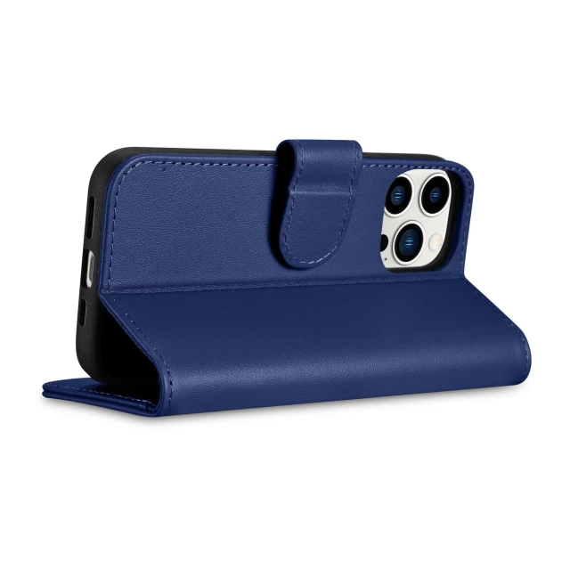 Чехол iCarer Wallet Case 2in1 для iPhone 14 Pro Anti-RFID Blue (WMI14220726-BU)