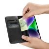 Чохол iCarer Wallet Case 2in1 для iPhone 14 Plus Anti-RFID Black (WMI14220727-BK)