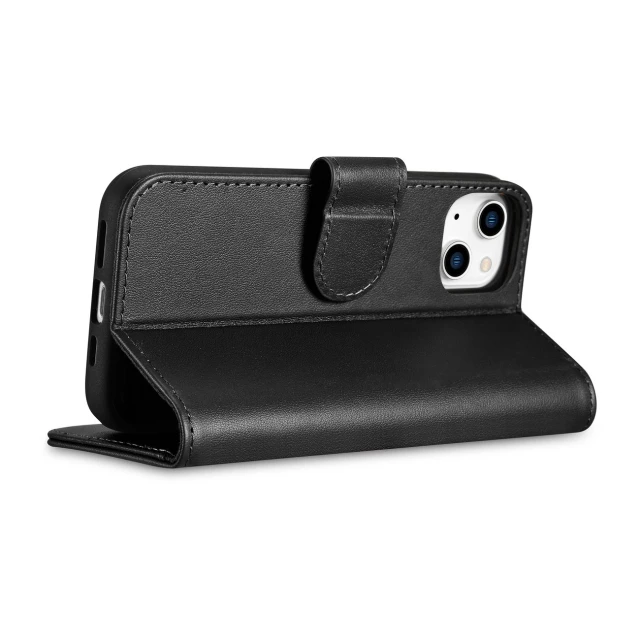 Чохол iCarer Wallet Case 2in1 для iPhone 14 Plus Anti-RFID Black (WMI14220727-BK)