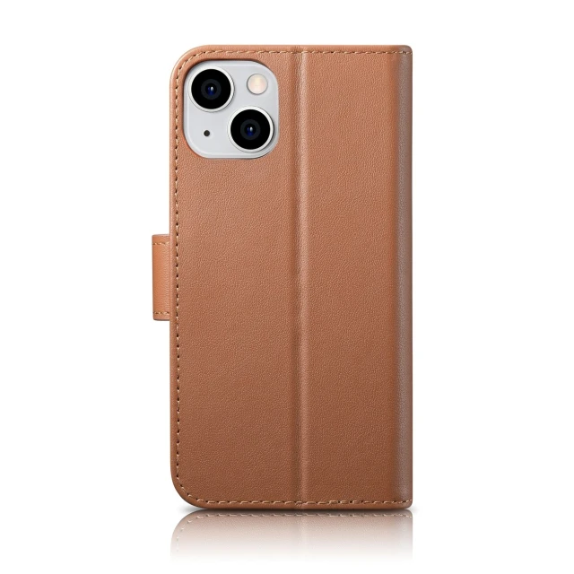 Чохол iCarer Wallet Case 2in1 для iPhone 14 Plus Anti-RFID Brown (WMI14220727-BN)