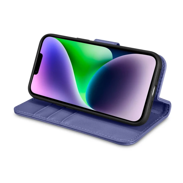 Чохол iCarer Wallet Case 2in1 для iPhone 14 Plus Anti-RFID Light Purple (WMI14220727-LP)