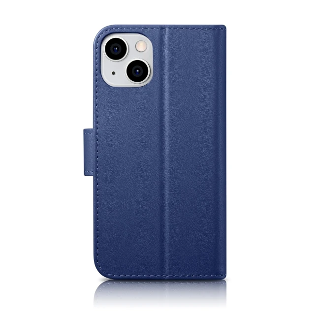 Чохол iCarer Wallet Case 2in1 для iPhone 14 Plus Anti-RFID Blue (WMI14220727-BU)