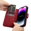 Чехол iCarer Wallet Case 2in1 для iPhone 14 Pro Max Anti-RFID Red (WMI14220728-RD)