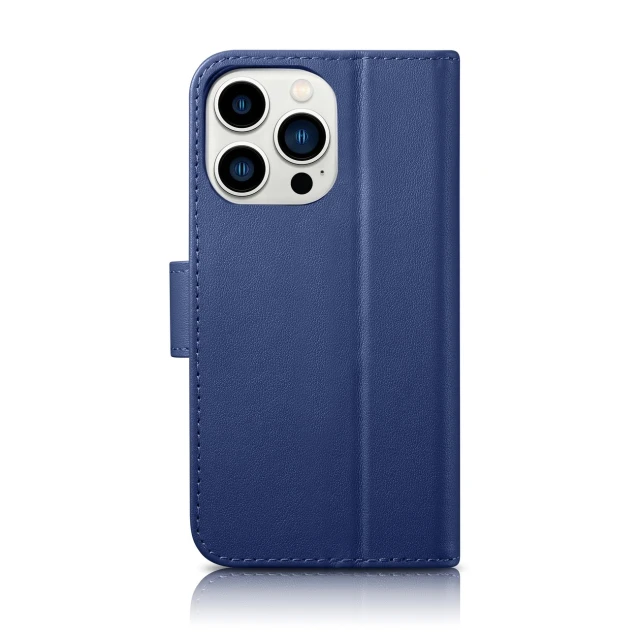 Чехол iCarer Wallet Case 2in1 для iPhone 14 Pro Max Anti-RFID Blue (WMI14220728-BU)