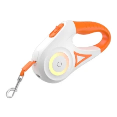 Повідець автоматичний LED Rojeco 5m Orange White (RQYS-04 ORG)