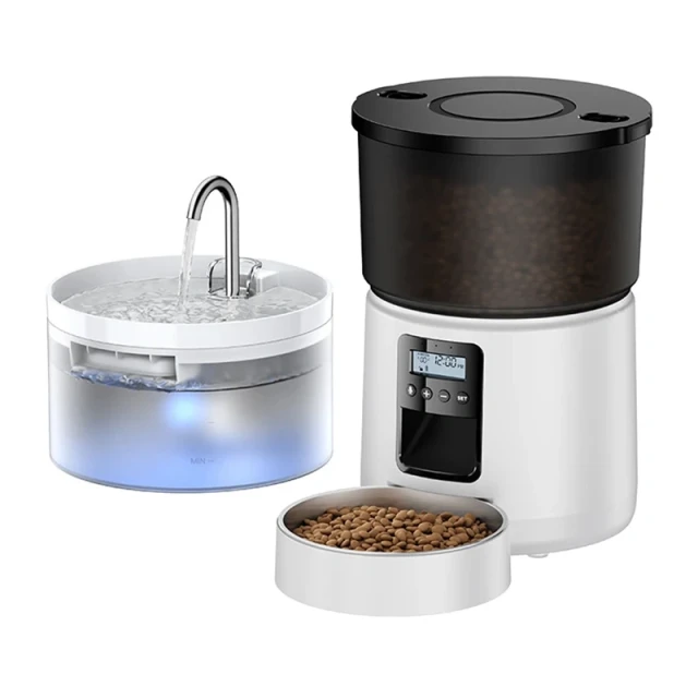Дозатор корму Rojeco Button 3L з поїлкою 2L (RXBTZH-02)