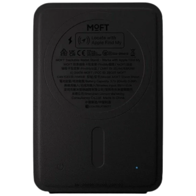 Магнітний гаманець і підставка для телефону Moft Trackable Movas Snap-On MagSafe Black (6975820904767)