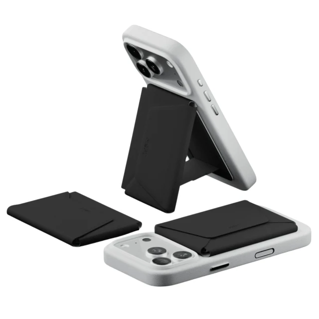 Магнітний гаманець-штатив Moft Agile Travel Black with MagSafe (MB005S-1-JTBK)