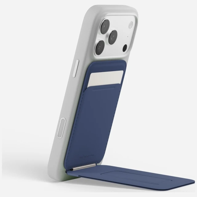 Магнітний гаманець і підставка для телефону Moft Movas Tripod MagSafe Navy (6975820907232)