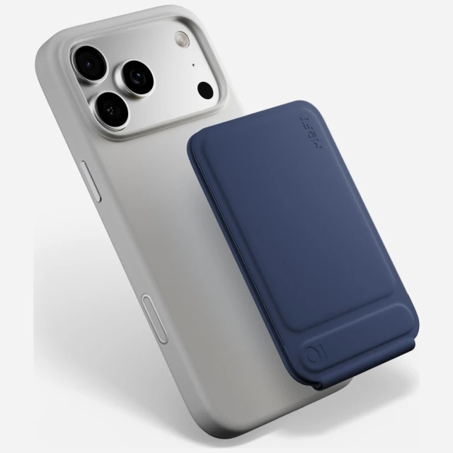 Магнітний гаманець і підставка для телефону Moft Movas Tripod MagSafe Navy (6975820907232)