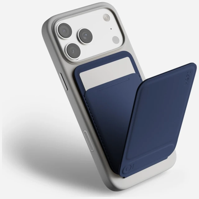 Магнітний гаманець і підставка для телефону Moft Movas Tripod MagSafe Navy (6975820907232)