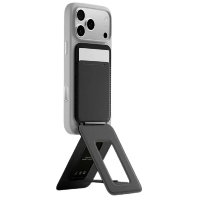 Магнітний гаманець і підставка для телефону Moft Movas Trackable Tripod MagSafe Black (6975820908499)