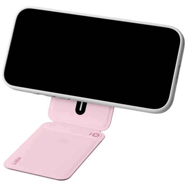 Магнітний гаманець і підставка для телефону Moft Movas Trackable Tripod MagSafe Pink (6975820908512)