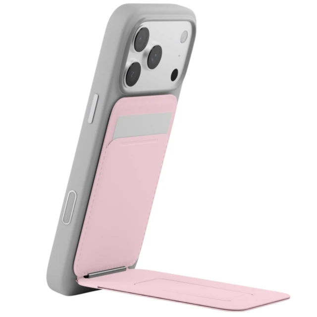 Магнітний гаманець і підставка для телефону Moft Movas Trackable Tripod MagSafe Pink (6975820908512)