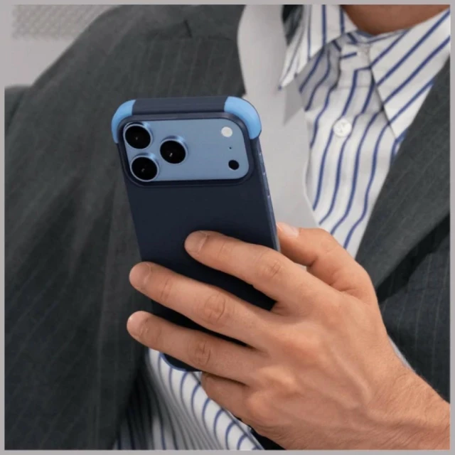 Чохол Moft Color-blocking Snap для iPhone 18 Pro | 17 Pro Navy-Faded Jeans (6975820908642)