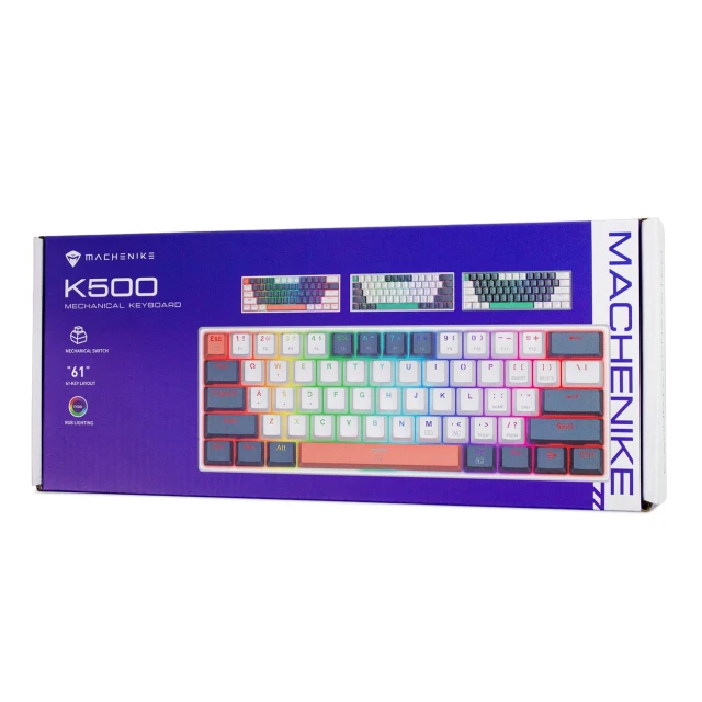 Клавіатура Machenike K500-B61 Blue White (6975971290320)