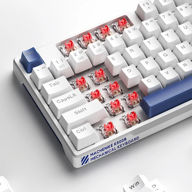 Клавіатура ігрова Machenike K500B-B87 провідна механічна з підсвічуванням Red Switch White (6975971291921)
