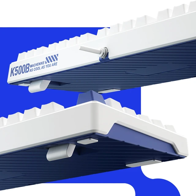 Клавіатура ігрова Machenike K500B-B87 провідна механічна з підсвічуванням Red Switch White (6975971291921)