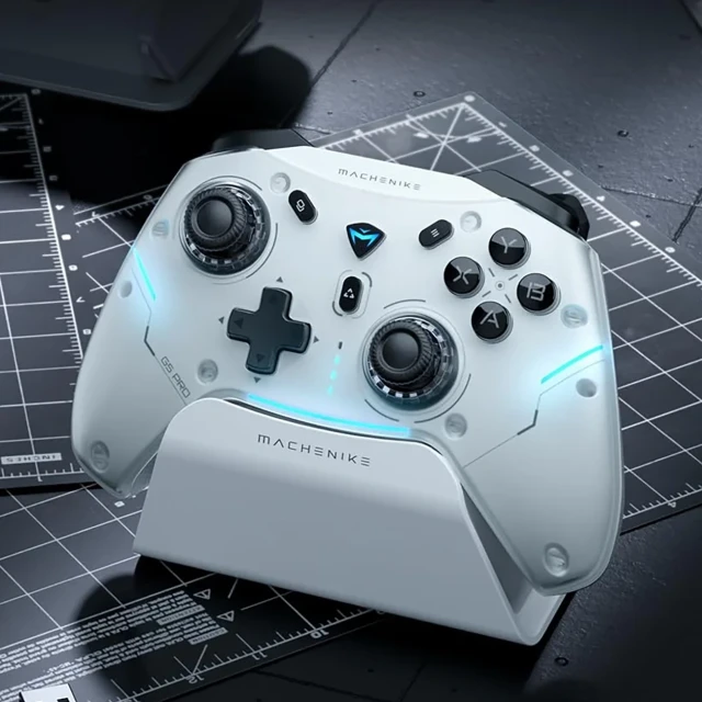 Ігровий контролер Machenike G5Pro Max бездротовий із зарядною станцією White (6975971295745)