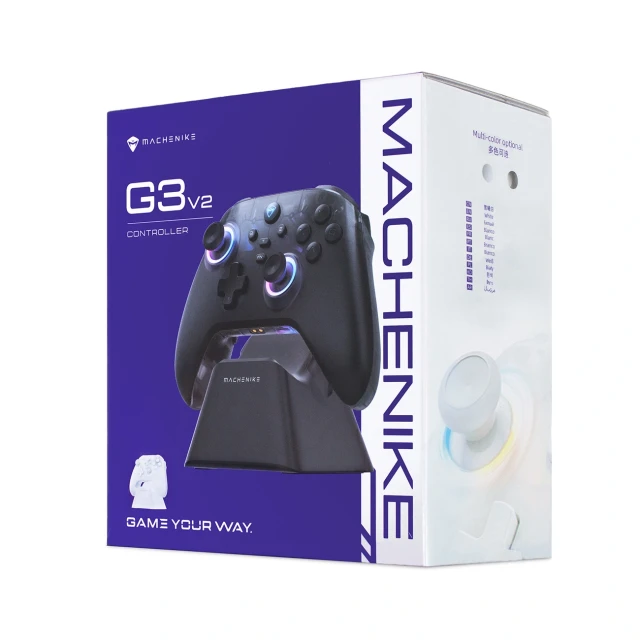 Ігровий контролер Machenike G3 V2 бездротовий із зарядною станцією Black (6975971298814)