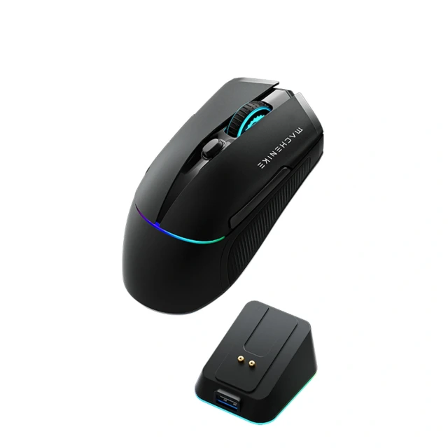 Ігрова миша Machenike L8 Pro бездротова зі станцією для зарядки Black (6975971299484)