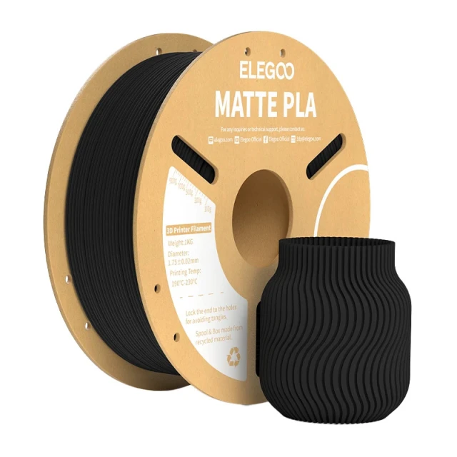 Філамент PLA ELEGOO Matte Black (50.203.0250)