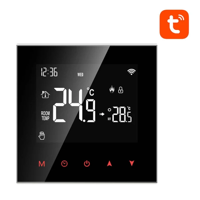 Термостат AVATTO WT100 Wi-Fi 3A Tuya для водонагрівача (WT100-WH-3A)