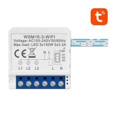 Реле Wi-Fi AVATTO WSM16-W3 Tuya 3-канальне (6976037360148)