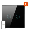Вимикач світла AVATTO ZTS02-EU-B2 ZigBee 2-канальний Black (6976037360384)